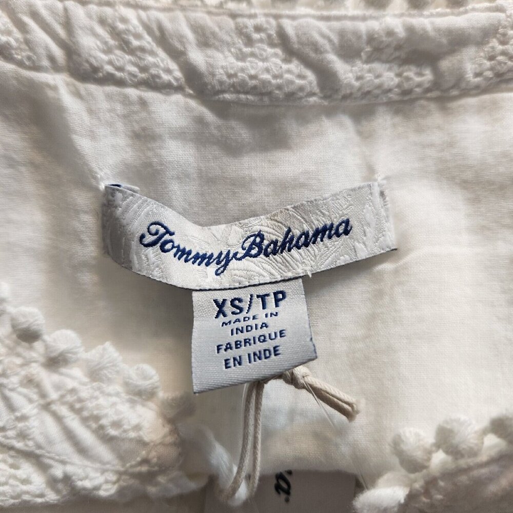 Tommy Bahama Womens Size XS Sleeveless White Eyelet Ruffle Midi Dress NWT --20 - Picture 11 of 12